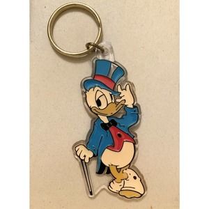 Vintage DISNEY Donald Duck Key Chain Fob Charm Collectable 1970 1980